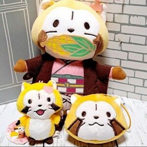 アライグマスカル　５点セット　ぬいぐるみ　ココス限定品　ミニフィギア　ミニタオル