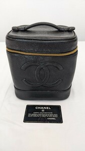 CHANEL　バニティー　ポーチ　ココマーク　ブラック　　33684