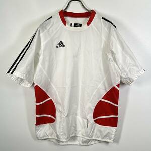 L adidas アディダス Tシャツ 半袖ウインドブレーカー ホワイト リユース ultramto ts1851