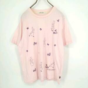 L PETER RABBIT ピーターラビット Tシャツ ライトピンク 半袖 リユース ultralto ts1861