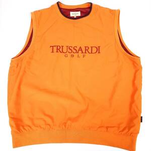 48 TRUSSARDI トラサルディ GOLF オレンジ ベスト リユース ultramto gf0049