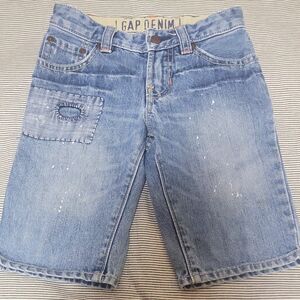 GAP デニム　ハーフパンツ　ダメージ加工 120cm