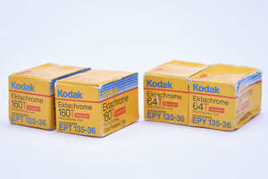 Kodakエクタクローム６４T EPY135-36 2本エクタクローム１６０T EPT135-36 2本合計4本セット期限切れ