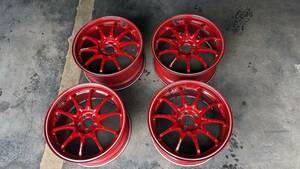 中古美品　RAYS CE28 RT 17X8.5J+44 100-5H　4枚