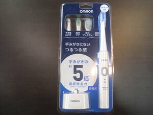 ★OMRON オムロン メディクリーン Mediclean 304 音波式電動歯ブラシ HT-B304-W(ホワイト) 充電式 ハブラシ【新品/未使用】