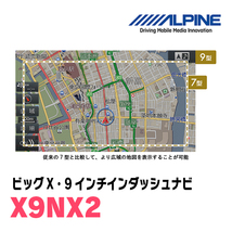 (最新データ)　ジムニー(JB64W・H30/7～現在)専用　X9NX2+KTX-X9-JI-64 / 9インチナビ・セット(ALPINE正規販売店)_画像4