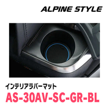 ヴェルファイア(30系・H27/1～R5/6)専用　ALPINE STYLE / AS-30AV-SC-GR-BL　インテリアラバーマット(ブラック×ブルー)_画像4