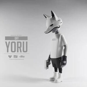 J.T STUDIO 1/8 Yoru Fluorescent Fox Vinyl WF SHANGHAI 会場限定 白日.Ver 検) TK UV Devil Toys