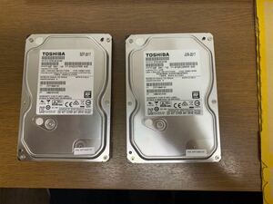 【動作保証】東芝3.5 インチHDD　1TB×2個【管：C】