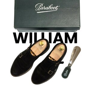 【美品】超高級合計11.4万セット PARABOOT WILLIAM ウィリアム UK5 23.5-24 パラブーツ フランス製 革靴 テーラードジャケットネクタイに◎