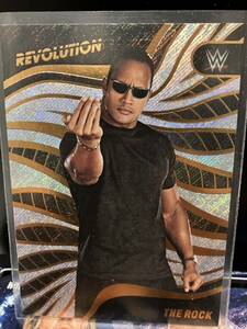 WWE 2023 PANINI REVOLUTION THE ROCK ブラックパラレル　WWEカード　ロック　topps WWE プロレスカード　レッスルマニア