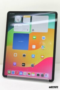 白ロム SIMフリー au SIM解 Apple iPad Pro 12.9 3世代 Wi-Fi+Cellular 64GB OS17.4.1 スペースグレイ MTHJ2J/A 初期化済 【m022672】