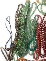 アクセサリー　琥珀　カラーストーン　色石　水晶　数珠　ターコイズ　ネックレス　ブレスレット　大量　まとめセット_画像3