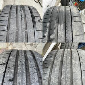 PORSCHE ポルシェ パナメーラ971ターボ純正 21インチピレリタイヤ付きホイール4本 Used クレストセンターキャップおまけの画像9