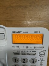 IY0405 SHARP 固定電話 JD-G32 親機のみ/シャープ 動作確認OK 動作品 現状品 _画像4