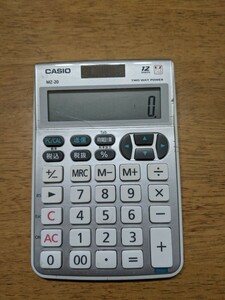 IY0764 CASIO MZ-20 テンキー電卓 ミニジャストタイプ 12桁/カシオ 現状品 送料無料