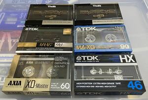 メタルテープ ハイポジ TDK MA-XG 90 新旧各1本　HX46 1本 太陽誘電That’s SUONO 90 2本 AXIA XD master60 1本　新品未開封品　計6本　