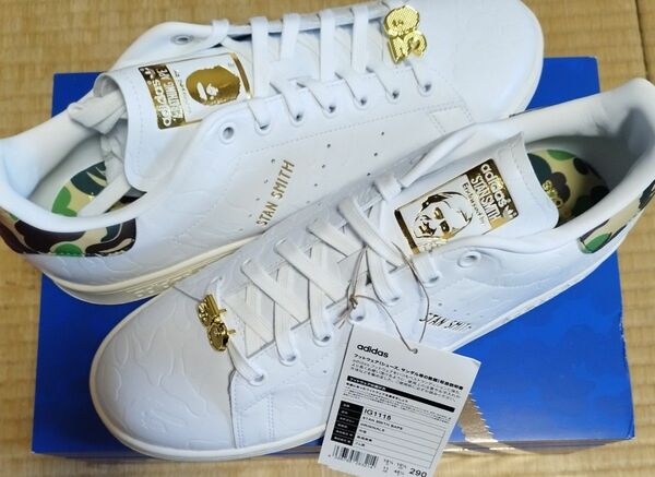 国内正規品【タグ付き、新品】adidas OriginalsSTAN SMITH BAPE IG1115 29cm