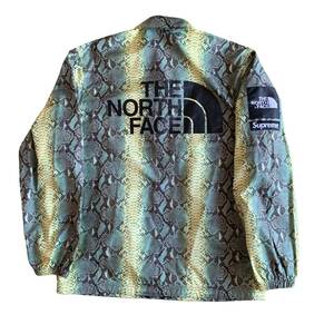 8SS Supreme x The North Face Snakeskin Snake skinTaped Seam Coaches Jacket ノースフェイス　コーチ ジャケット 