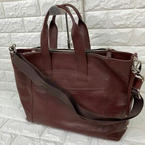  top class Italy brand Terrida 2WAY business bag shoulder bag Brown briefcase A4