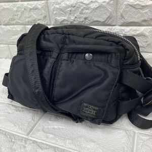  прекрасный товар PORTER Porter 2way плечо сумка "body" язык машина черный нейлон сумка-пояс сумка 