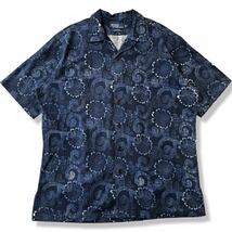 【90s】Polo By Ralph Lauren(ポロバイラルフローレン) CALDWELL リネン混 半袖開襟シャツ L コールドウェル rrl ヴィンテージアロハシャツ_画像1