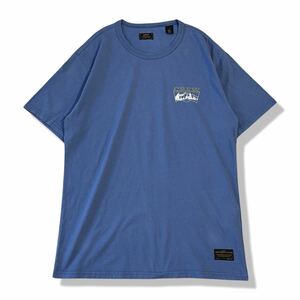 LEVI'S SKATEBOARDING COLLECTION(リーバイス スケート コレクション）両面プリント 半袖クルーネックTシャツ ブルー Lサイズ