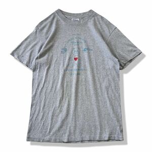 【90s】TOYS FOR TOTS シングルステッチ 半袖Tシャツ グレー L Hanes ヘインズ クルーネック 90年代 ヴィンテージバイクTシャツ USA製