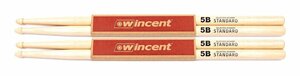 即決◆新品◆送料無料Wincent W-5B/2ペア [406×15mm] ヒッコリー/STANDARD ドラムスティック