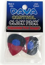 即決◆新品◆送料無料DAVA CLICK PICK 2つのモードで柔らかさが変わる ギター ピック 2枚入/メール便_画像2