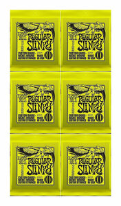 即決◆新品◆送料無料ERNIE BALL 2221×6(REGULARSLINKY10-46/メール便