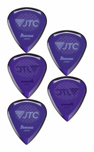 即決◆新品◆送料無料Ibanez JTC1R-AMT/5枚セット/紫 新素材 Tritan 高耐摩耗性 ラバーグリップ 滑り止め ギター ピック 2.5mm/メール便