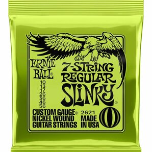 即決◆新品◆送料無料ERNIE BALL 2621 [10-56] 7 STRING REGULAR SLINKY 7弦 ギター弦/メール便の画像1