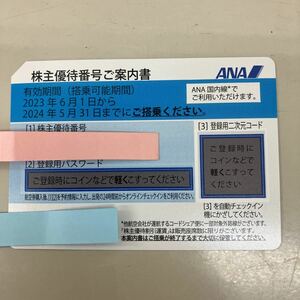 ANA 全日空 株主優待券 期限2024/5/31 6枚まで