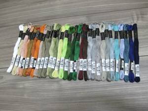  unused!30 color assortment .... thread 25 number thread COSMO Cosmo embroidery threads white * green series * gray series * navy blue series equipped fine quality domestic production thread 