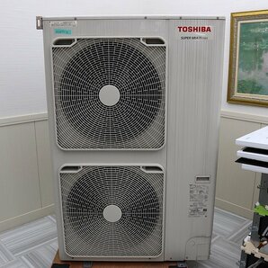 21年 超美品！東芝 10馬力 内機は24.0k エアコン 店舗業務用 天カセ 3台 トリプル マルチ 天井埋込カセット 三相200V 28.0Kw 1の画像5