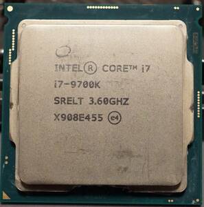 【動作確認済】Intel Core i7 9700K LGA1151 CPU本体のみ