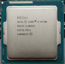 【動作確認済】Intel Core i7 4770K LGA1150 CPU本体のみ_画像1