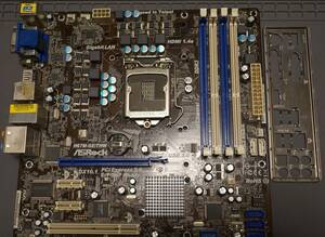 【動作確認済】ASRock H67M-GE/THW LGA1155 IOパネル付属 BIOS最新化 マザーボード