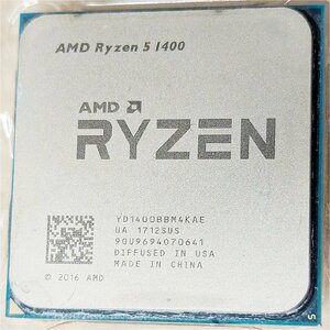 AMD Ryzen 5 1400 4コア8スレッド 3.2GHz AM4 65W バルク品