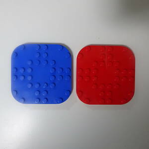 ★正規品★未使用★2個セット★レゴ★タイル★赤★青★8×8★どうぶつの森★マリオ★LEGO★Tile★Red★Blue★animal forest★Mario★