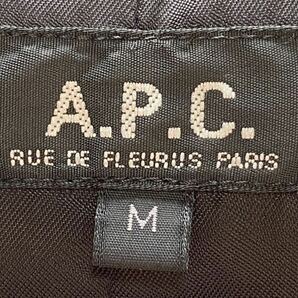 9702 A.P.C. アーペーセー フランス製 フード 付き コート 細身 美シルエット ブラック 黒 メンズ M!!の画像10