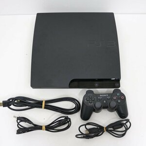 動作品 SONY/ソニー PS3 プレステ3 CECH-3000A 初期化済み 本体 ゲーム機 チャコールブラック 160GB