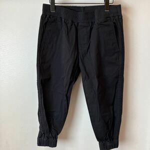 未使用タグ付　CALIFORNIA APPAREL ジョガークロップドパンツ　黒 M ストレッチ　イージーパンツ