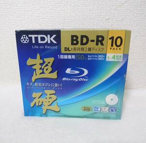 TDK carbide BD-R DL video recording for 50G 4 speed MBRV50-HCPWB10L 10 sheets set record for Blue-ray disk media unopened goods 