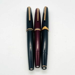 MONTBLANC モンブラン 万年筆 3本セット まとめ売り2桁 No22 ペン先 750（18K）他 ビンテージ レトロ