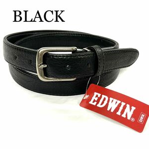新品 EDWIN エドウィン 黒　ストレッチ メンズ ベルト カジュアル 58