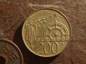 サンマリノ　200Lire　アルミ青銅　1992年　KM#285　(24.1mm, 5.1g)
