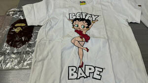 本物★BETTY BAPE A BATHING APE BAPE マイロ 初期Tシャツ LADIES XS サイズ アベイシングエイプ BAPESTA★現状未使用品