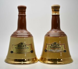 竜酒2585◆未開栓 BELL'S ベルズ 2本 陶器ボトル　ブレンテッドスコッチウイスキー　オールドスコッチウイスキー　750ml